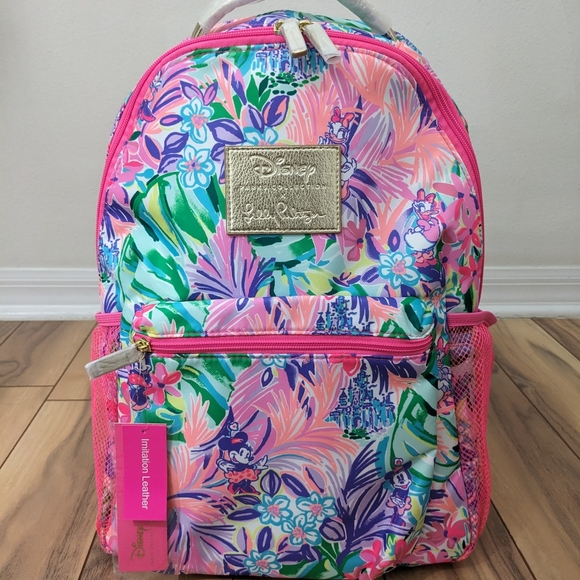 NWT! Lilly Pulitzer X Disney Lilly P Backpack in Multi Disney Dreamin - Picture 1 of 16